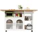 Carrito de cocina con 2 puertas 120 Carrito de cocina con 2 puertas 120 Blanco
