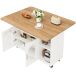 Carrito de cocina con 2 puertas 120 Carrito de cocina con 2 puertas 120 Blanco
