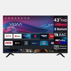 Hikers 43Z1 Televisões Smart TV - Ecrã 43 Polegadas Resolução FHD 1920*1080 Compatível Android Calidad Qualidade Som Dolby Atmos - Preto