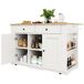 Carrito de cocina con 2 puertas y 2 cajónes 151 Carrito de cocina con 2 puertas y 2 cajónes 151 Blanco
