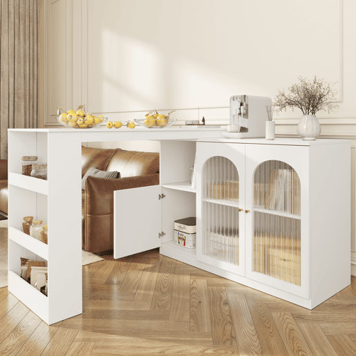 Mesa de bar extensível giratória de mdf,branco Mesa de bar extensível giratória de mdf,branco