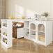 Mesa de bar extensible giratoria 120x40 Mesa de bar extensible giratoria 120x40 Blanco