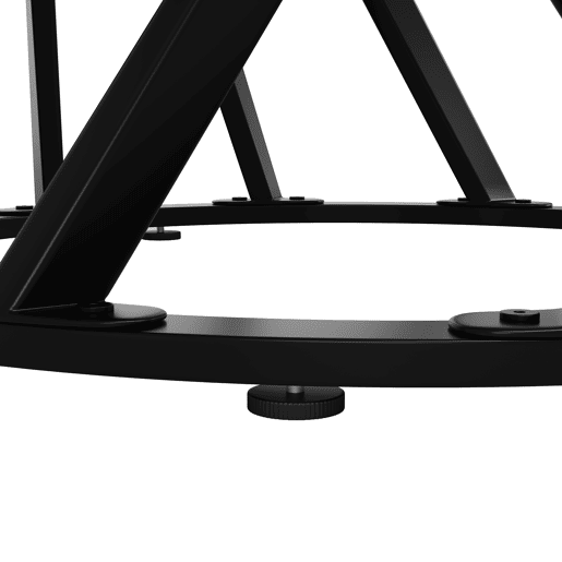 Mesa de jantar fixa redonda 80 cm de mdf,branco+preto