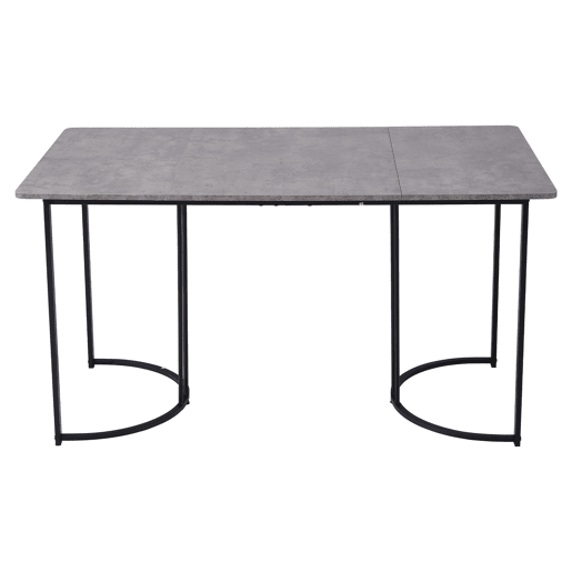 Mesa de jantar fixa retangular 140 cm de mdf,cinza Mesa de jantar fixa retangular 140 cm de mdf,cinza
