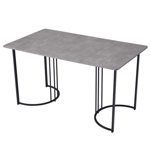 Mesa de jantar fixa retangular 140 cm de mdf,cinza Mesa de jantar fixa retangular 140 cm de mdf,cinza