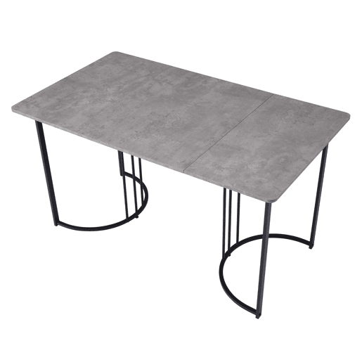 Mesa de jantar fixa retangular 140 cm de mdf,cinza Mesa de jantar fixa retangular 140 cm de mdf,cinza