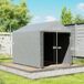 Carpa para Herramientas Metal Galvanizado, PE Outsunny Carpa para Herramientas Metal Galvanizado, PE Outsunny Gris