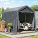 Carpa para Herramientas Metal, PE Outsunny Carpa para Herramientas Metal, PE Outsunny Gris