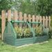 Jardinera con Invernadero Acero Galvanizado, PE Outsunny Jardinera con Invernadero Acero Galvanizado, PE Outsunny Verde