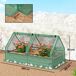 Jardinera con Invernadero Acero Galvanizado, PE Outsunny Jardinera con Invernadero Acero Galvanizado, PE Outsunny Verde