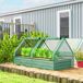 Jardinera con Invernadero Acero Galvanizado, PE Outsunny Jardinera con Invernadero Acero Galvanizado, PE Outsunny Verde