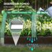 Jardinera con Invernadero Acero Galvanizado, PE Outsunny Jardinera con Invernadero Acero Galvanizado, PE Outsunny Verde