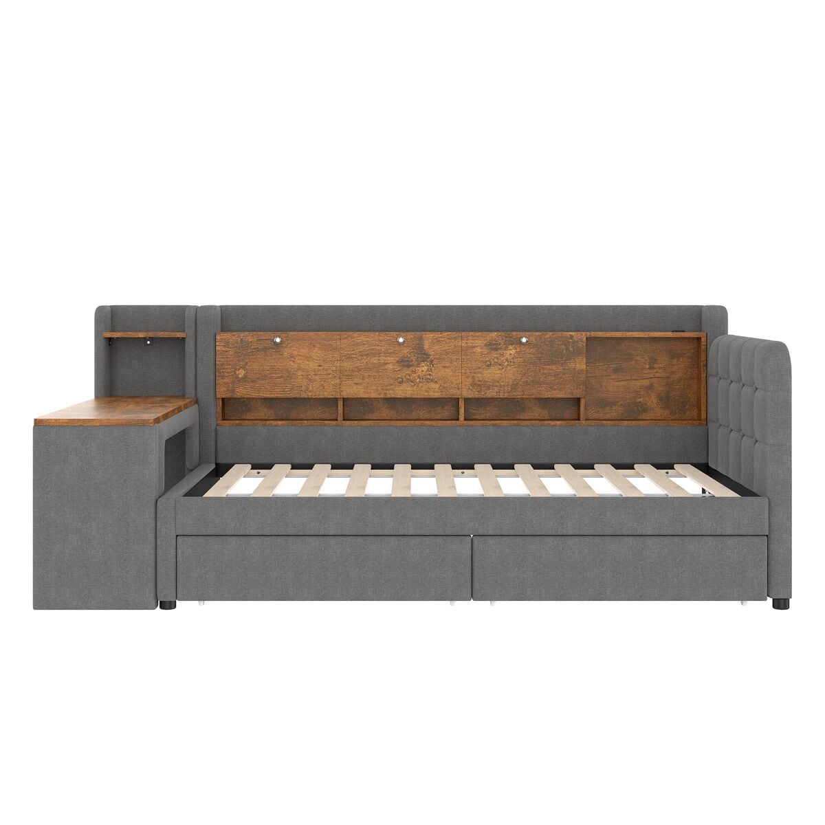Camas individuales 101x238 Gris