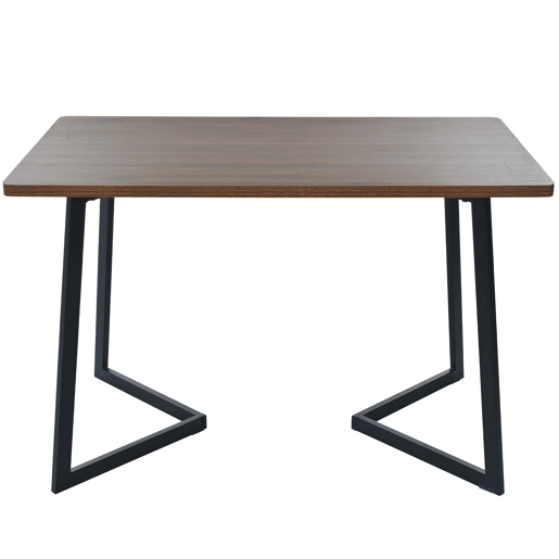 Mesa de jantar fixa retangular 117 cm de mdf,noz Mesa de jantar fixa retangular 117 cm de mdf,noz