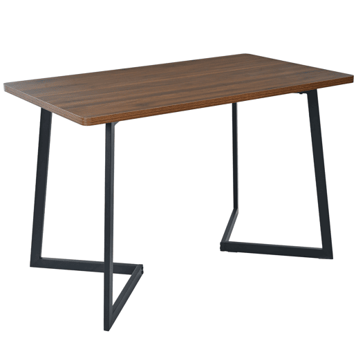 Mesa de jantar fixa retangular 117 cm de mdf,noz Mesa de jantar fixa retangular 117 cm de mdf,noz
