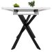 Mesa de comedor extensible rectangular Mesa de comedor extensible rectangular Blanco/ Negro