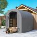 Carpa para Herramienta PE, Acero Galvanizado Outsunny Carpa para Herramienta PE, Acero Galvanizado Outsunny Gris