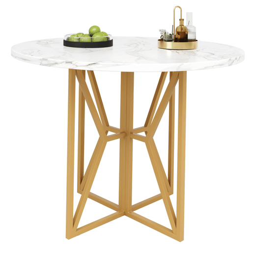 Mesa de jantar fixa redonda 80 cm de mdf,branco Mesa de jantar fixa redonda 80 cm de mdf,branco