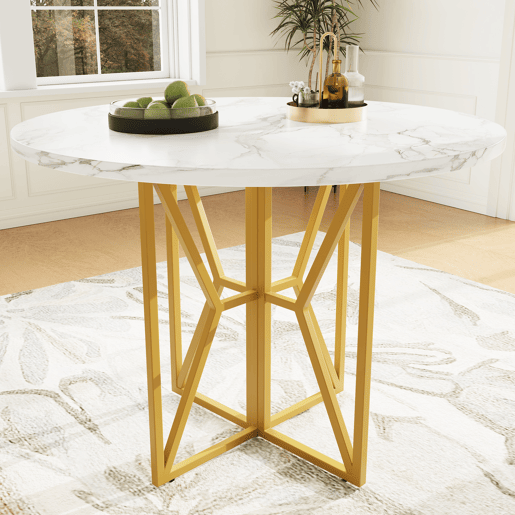 Mesa de jantar fixa redonda 80 cm de mdf,branco Mesa de jantar fixa redonda 80 cm de mdf,branco