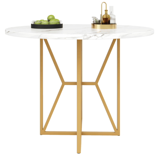 Mesa de jantar fixa redonda 80 cm de mdf,branco Mesa de jantar fixa redonda 80 cm de mdf,branco