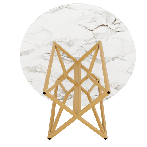 Mesa de jantar fixa redonda 80 cm de mdf,branco Mesa de jantar fixa redonda 80 cm de mdf,branco