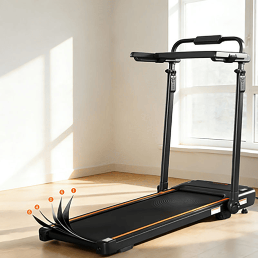 SPORTNOW Passadeira Dobrável 2 em 1, Caminhadora Elétrica 1-12 KMH 2.5HP com Secretária Removível e Guiador Ajustável em Altura, Ecrã LED e Suporte para Telemóvel, para Casa e Escritório