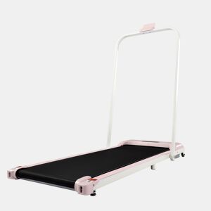 Passadeira 2 em 1 - Velocidade 1-6 kmh, com controlo remoto, ecrã LED, altifalantes Bluetooth e suporte para telemóvel - Rosa