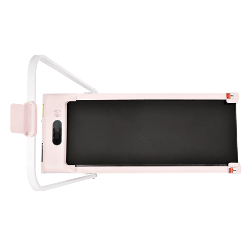 Passadeira 2 em 1 - Velocidade 1-6 kmh, com controlo remoto, ecrã LED, altifalantes Bluetooth e suporte para telemóvel - Rosa