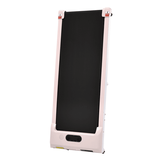 Passadeira 2 em 1 - Velocidade 1-6 kmh, com controlo remoto, ecrã LED, altifalantes Bluetooth e suporte para telemóvel - Rosa