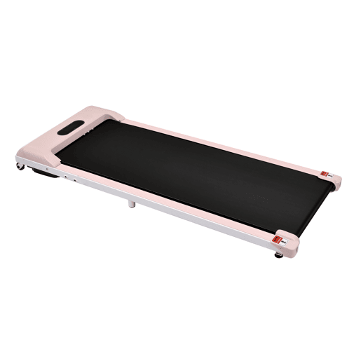 Passadeira 2 em 1 - Velocidade 1-6 kmh, com controlo remoto, ecrã LED, altifalantes Bluetooth e suporte para telemóvel - Rosa