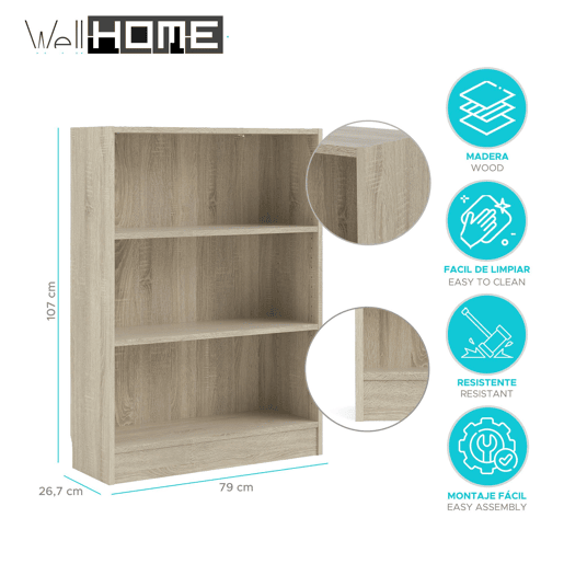 Estante Turia WellHome com 2 Prateleiras Estante Turia WellHome com 2 Prateleiras
