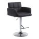 Taburete de bar x1 con reposabrazos y respaldo cómodo Taburete de bar x1 con reposabrazos y respaldo cómodo Negro