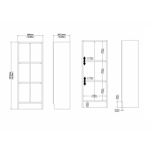 Estante Turia WellHome com 2 Prateleiras Estante Turia WellHome com 2 Prateleiras