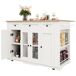 Carrito de cocina con 4 puertas y 3 cajónes 151 Carrito de cocina con 4 puertas y 3 cajónes 151 Blanco