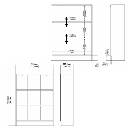 Estante Turia WellHome com 2 Prateleiras Estante Turia WellHome com 2 Prateleiras