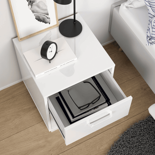 Mesa de cabeceira Eria WellHome com 2 gavetas