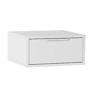 Mesa de cabeceira suspensa Auri 1 gaveta em Branco