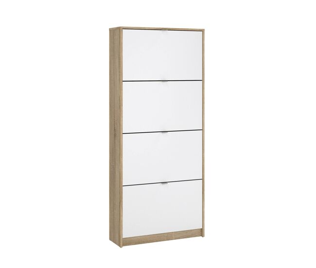 Zapatero de 4 puertas de madera adaja