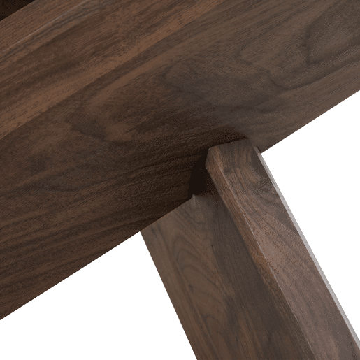 Mesa de centro redonda 79 cm - MDF e vidro, pernas em nogueira, design simples e elegante - Transparente, Nogueira
