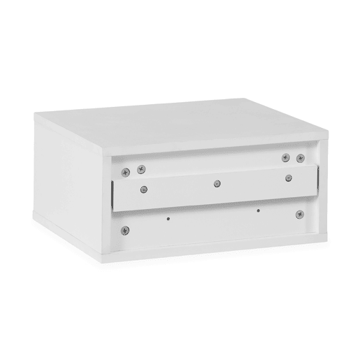 Conjunto 2 mesas de cabeceira flutuantes Auri 1 gaveta em Branco Conjunto 2 mesas de cabeceira flutuantes Auri 1 gaveta em Branco