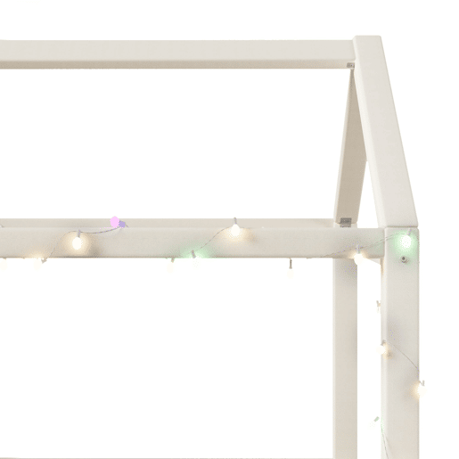 Cama de dia estofada 90x200 - com luzes LED - Bege Cama de dia estofada 90x200 - com luzes LED - Bege