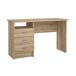 Escritorio de 3 cajones WellHome Tormes 120x48 Escritorio de 3 cajones WellHome Tormes 120x48 Roble