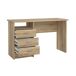 Escritorio de 3 cajones WellHome Tormes 120x48 Escritorio de 3 cajones WellHome Tormes 120x48 Roble