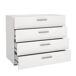Cómoda de 4 cajones Segre WellHome Cómoda de 4 cajones Segre WellHome Blanco