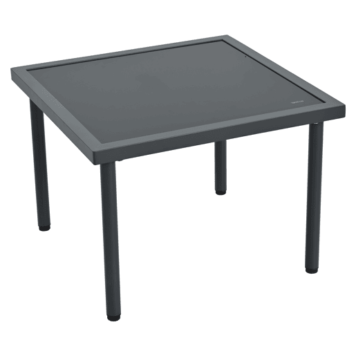 Conjunto de móveis de jardim de 6 peças - Estrutura em ferro galvanizado, sofá em corda cinzenta, mesa com tampo em vidro liso, almofadas incluídas - Cinza
