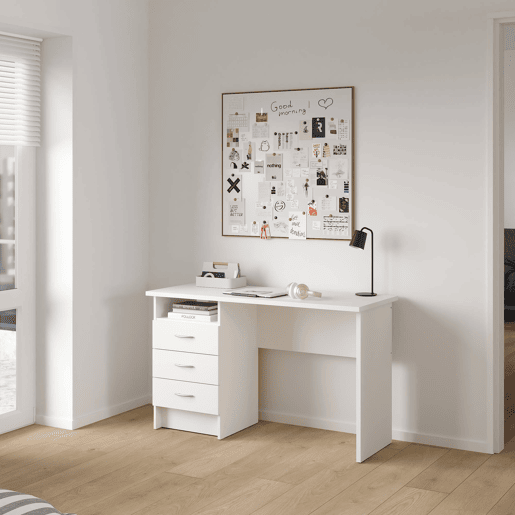Escrivaninha WellHome Tormes com 3 gavetas