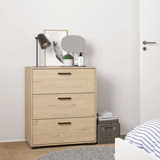 Cômoda Eria WellHome com 3 gavetas Cômoda Eria WellHome com 3 gavetas