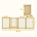 Barrera para Perro Madera de Pino PawHut Barrera para Perro Madera de Pino PawHut Madera