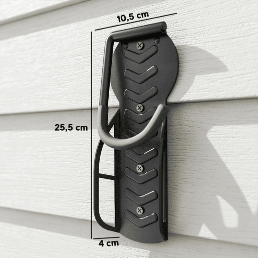 SPORTNOW Conjunto de Suportes de Parede para Bicicletas com 4 Peças Gancho Dobrável para Bicicleta até 30 kg Suporte de Armazenamento Vertical com Parafusos para Casa Garagem e Cave Preto