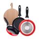 Juego de 3 sartenes San Ignacio +Tabla de corte Redonda Juego de 3 sartenes San Ignacio +Tabla de corte Redonda Rojo